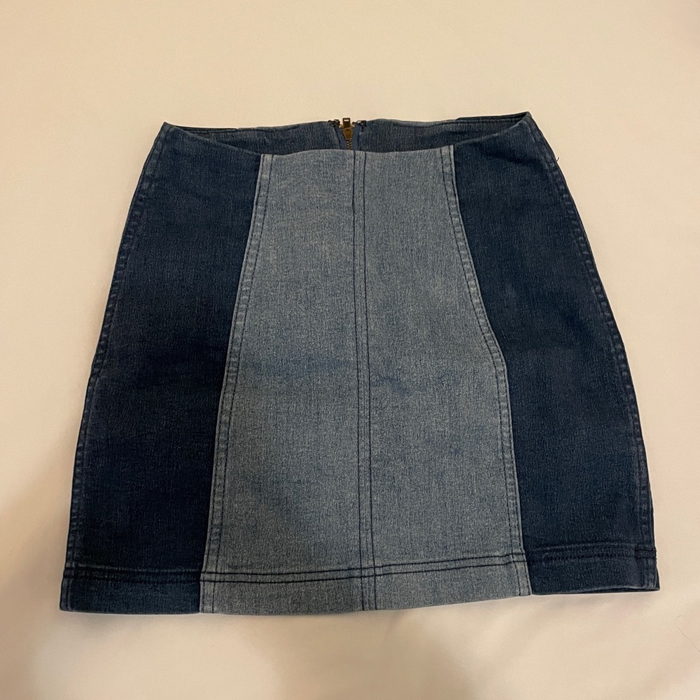 Free People Modern Femme Denim Skirt